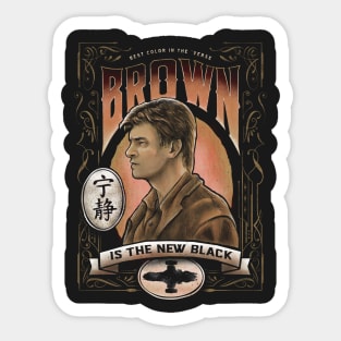 Brown is the New Black Sticker